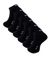 6–24 Paar DOCKS Sneaker Socken Baumwolle Atmungsaktive Damen & Herren schwarz 35-38 6er Pack