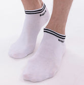 3er Pack DOCKS Sneaker Socken Baumwolle Atmungsaktive Damen & Herren weiß 35-38