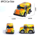 8 x Spielzeugauto mit Rückzug Leichtmetall Kinderspielzeug Käfer Bulli Van Bus