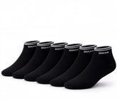 6er Pack DOCKS Sneaker Socken Baumwolle Atmungsaktive Damen&Herren schwarz 35-38