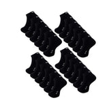 6–24 Paar DOCKS Sneaker Socken Baumwolle Atmungsaktive Damen & Herren schwarz 43-46 24er Pack