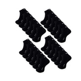 6–24 Paar DOCKS Sneaker Socken Baumwolle Atmungsaktive Damen & Herren schwarz 39-42 24er Pack