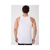 4er Pack Herren Unterhemd Achselhemd Tanktop 100% Baumwolle Weiß