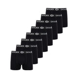 8 x ORIGINAL DOCKS Baumwolle Boxershorts Herren Unterhose Schwarz Männer Boxer
