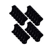 6–24 Paar DOCKS Sneaker Socken Baumwolle Atmungsaktive Damen & Herren schwarz 35-38 24er Pack
