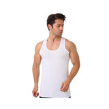 4er Pack Herren Achselhemd Unterhemd Tanktop 100% Baumwolle Weiß & Schwarz