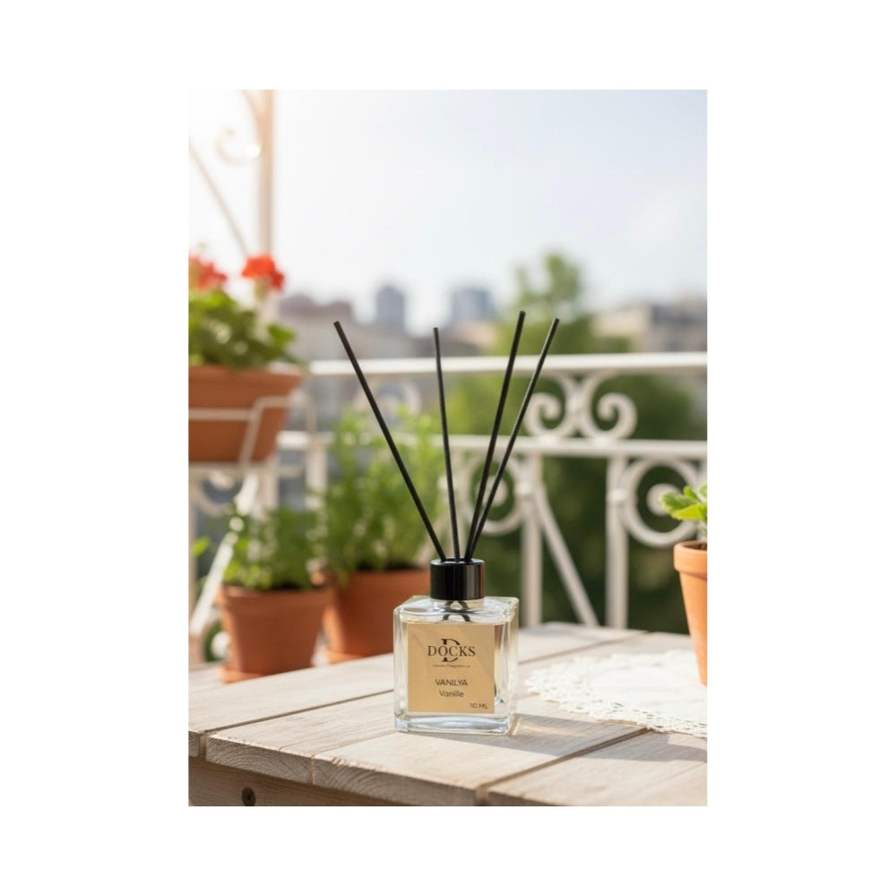 2er Set DOCKS Raumduft Set 110ml Diffuser mit Duftstäbchen – Lufterfrischer Duft