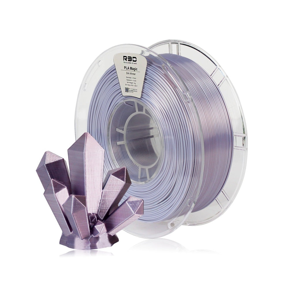 2in1 SILK PLA Filament für 3D Drucker | Zweifarbig Special Magic Effekt - NEU 3DPLady Silk Filament 1 kg Silk Winter