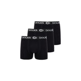 8 x ORIGINAL DOCKS Baumwolle Boxershorts Herren Unterhose Schwarz Männer Boxer