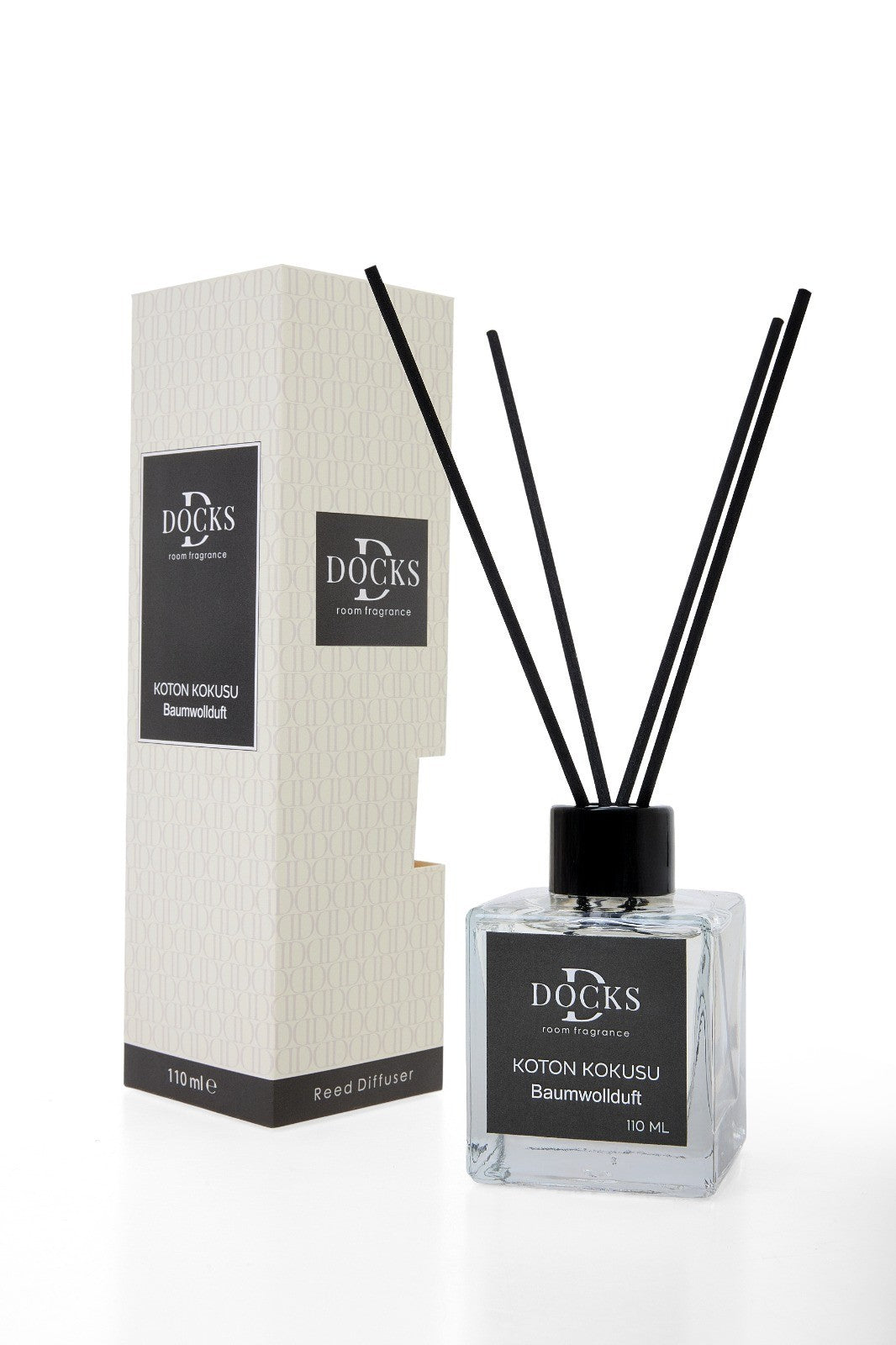 2x Set DOCKS Raumduft Stäbchen Lufterfrischer Duftstäbchen BAUMWOLLDUFT 110ml
