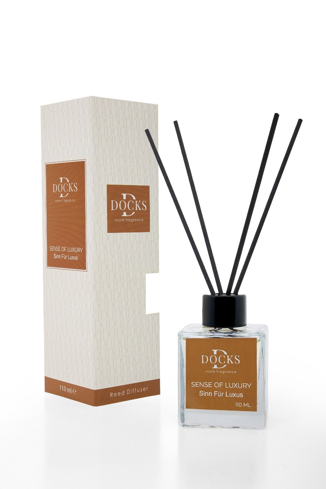 2er Set DOCKS Raumduft Set 110ml Diffuser mit Duftstäbchen – Lufterfrischer Duft Mango