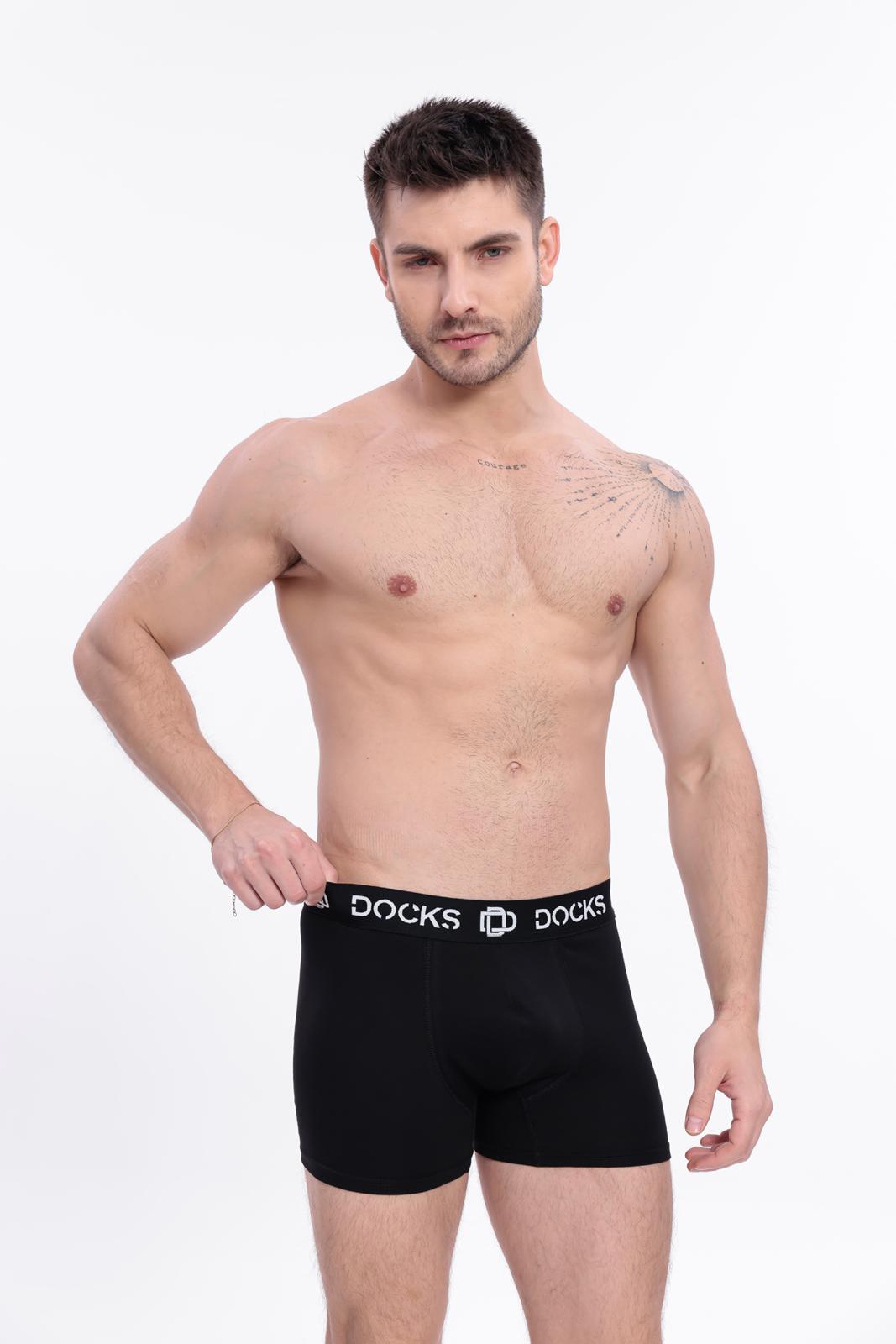 4er Pack Boxershorts Herren Baumwolle Unterhose 2x Weiß + 2x Schwarz Gr. M