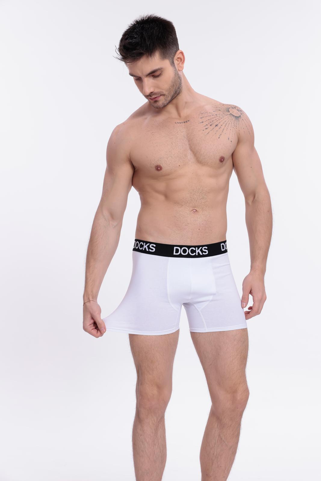 4er Pack Boxershorts Herren Baumwolle Unterhose 2x Weiß + 2x Schwarz Gr. M