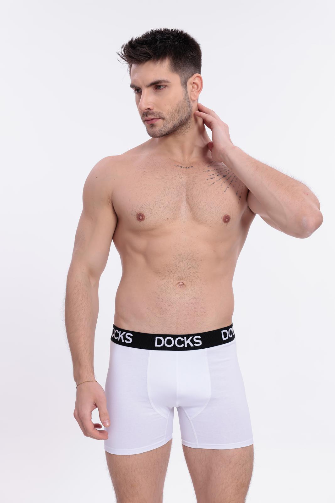 4er Pack Boxershorts Herren Baumwolle Unterhose 2x Weiß + 2x Schwarz Gr. M