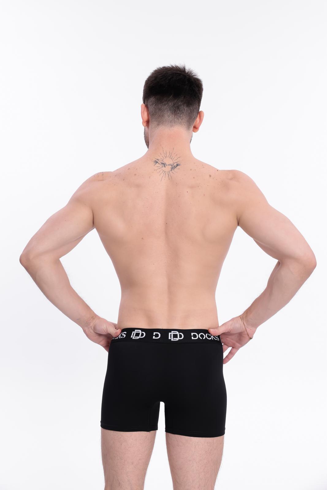 4er Pack Boxershorts Herren Baumwolle Unterhose 2x Weiß + 2x Schwarz Gr. M