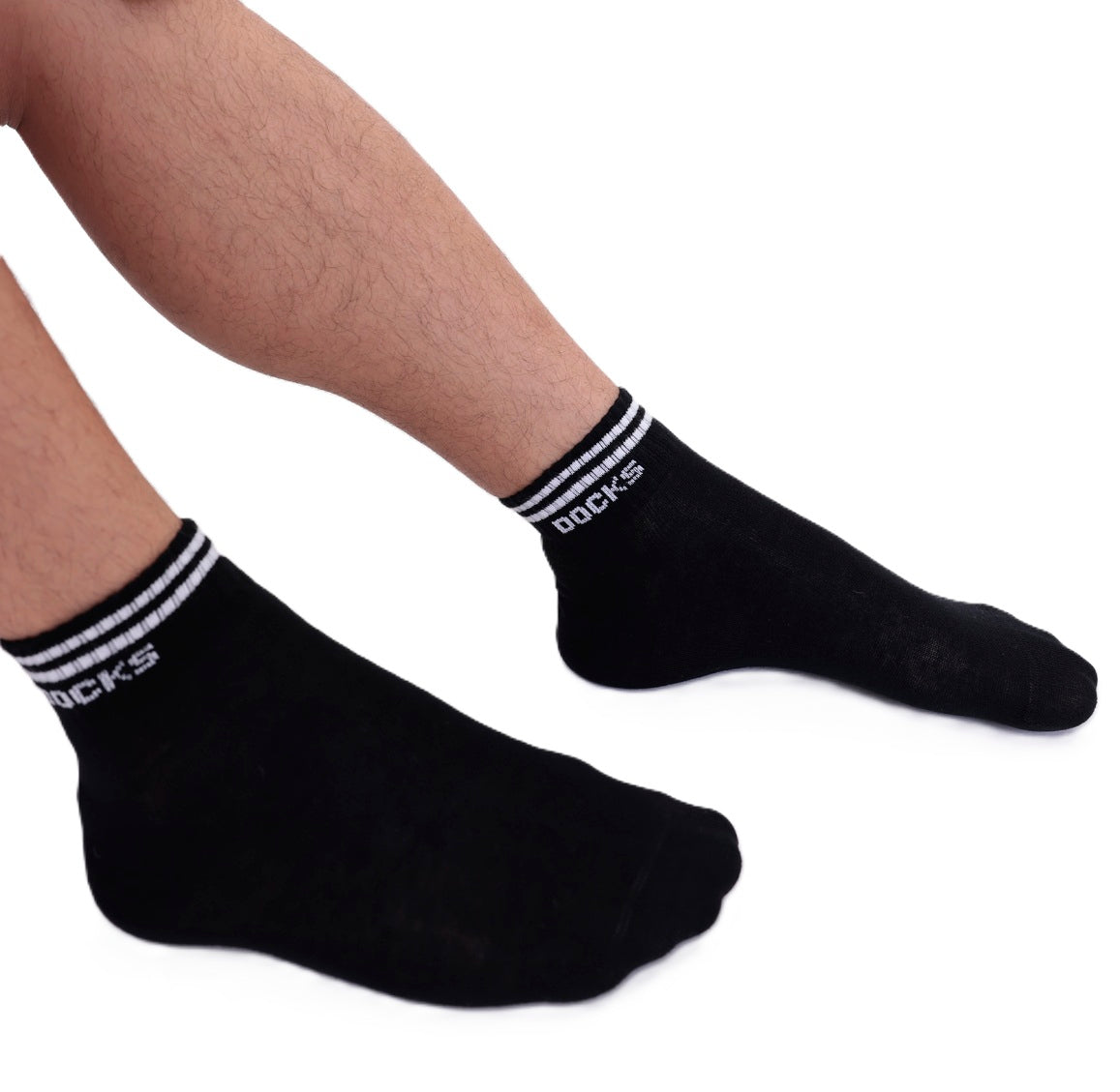 12er Pack DOCKS SneakerSocken Baumwolle Atmungsaktive Damen&Herren schwarz 43-46