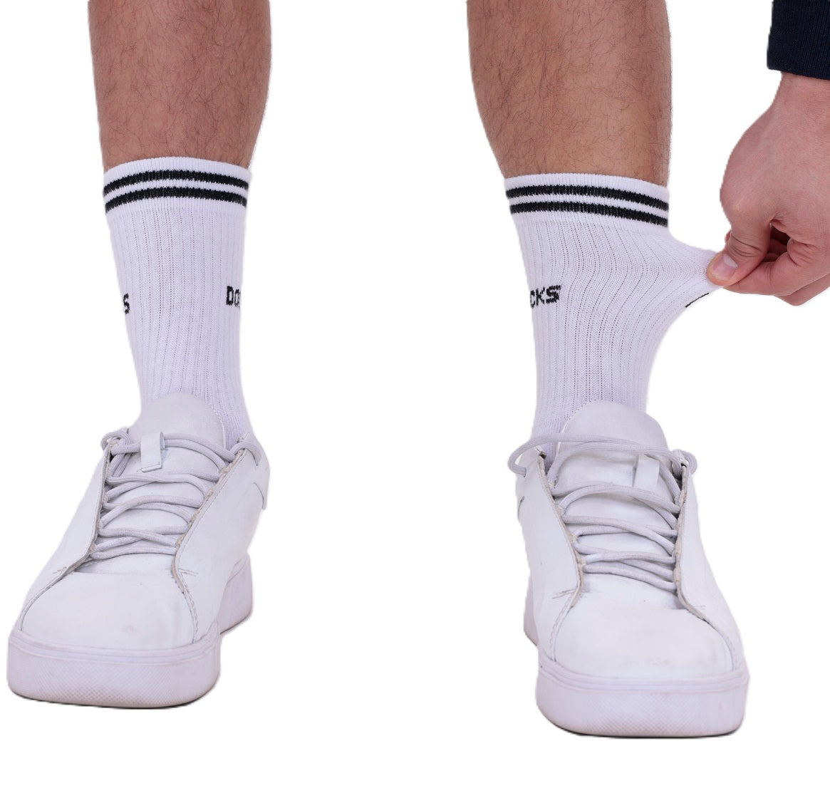 12 Paar DOCKS Socken Komfortbund Sport Tennis Socken Damen Herren weiß 43-46