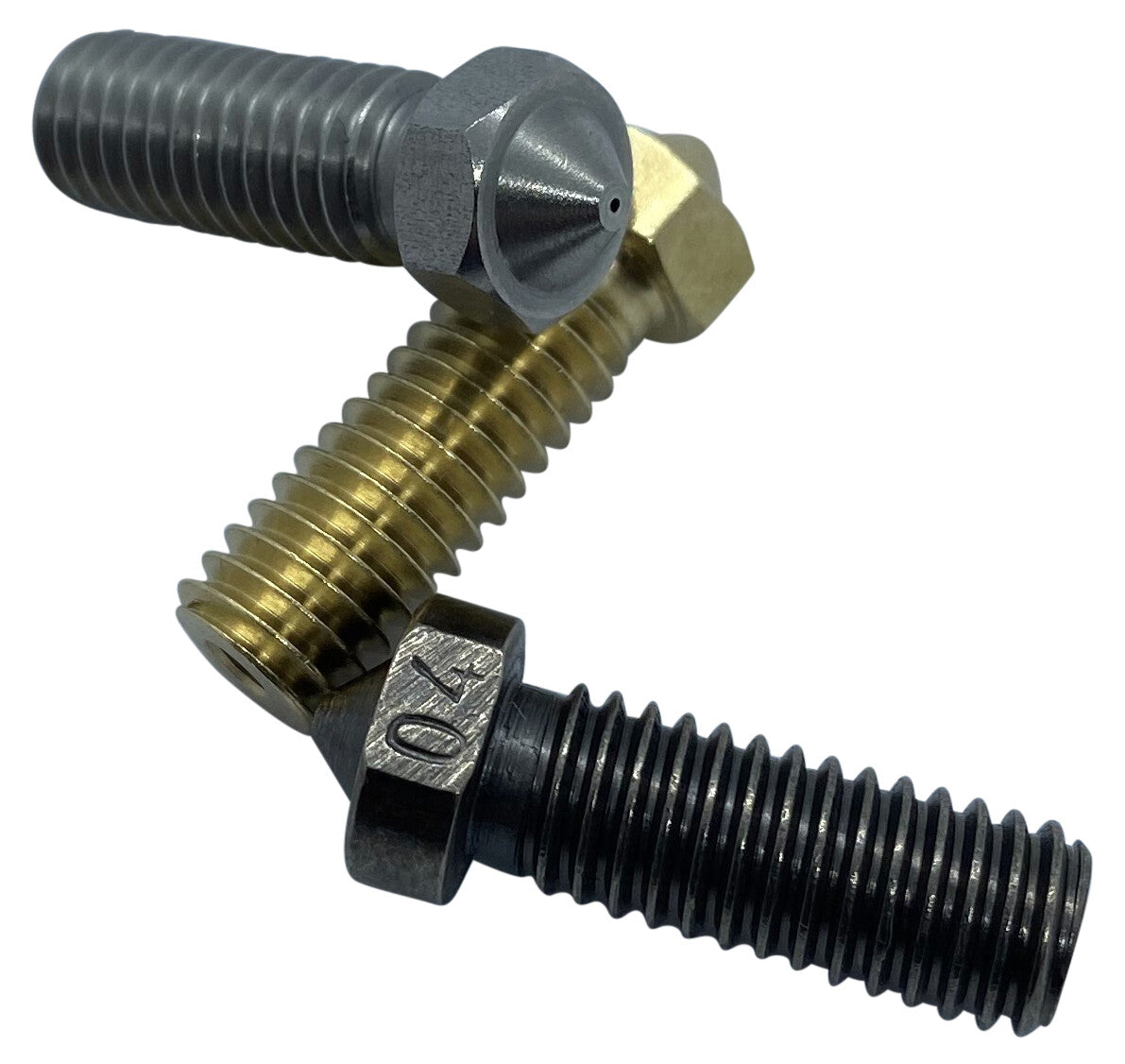 3er Volcano Nozzle Best of Bundle 0,4mm (1x Messing,1x Stahl,1x Gehärteter Stahl