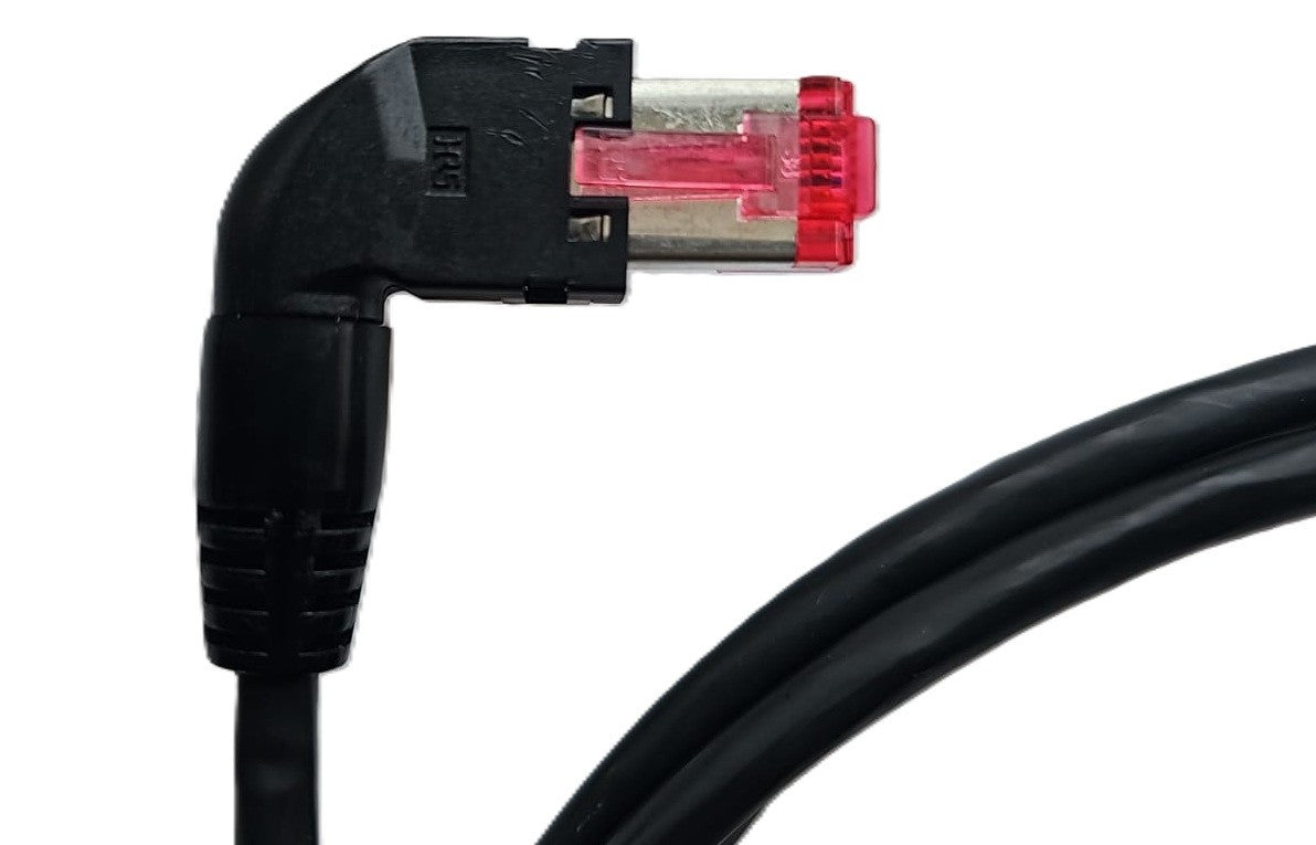 2m Netzwerk Ethernet Kabel 90°Rechts Winkel CAT6 S/FTP Patchkabel RJ45 DSL LAN