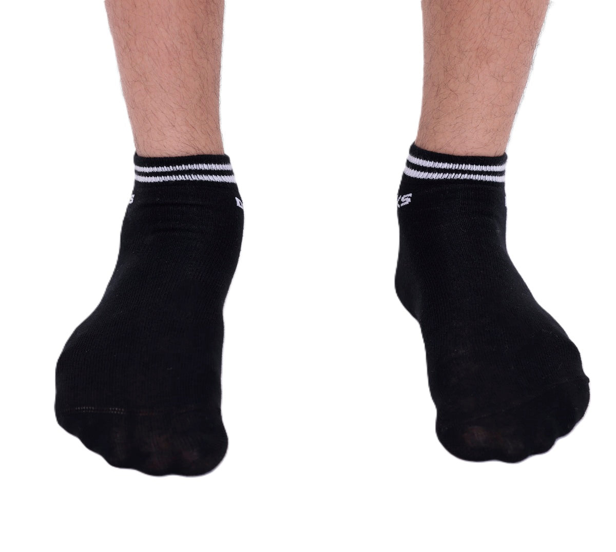 6er Pack DOCKS Sneaker Socken Baumwolle Atmungsaktive Damen&Herren schwarz 43-46
