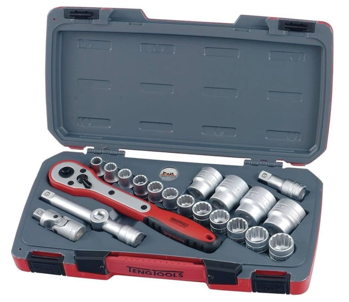 TENG T1221 Metrische Steckschlüssel-Satz 21 Stück 1/2in Laufwerk
