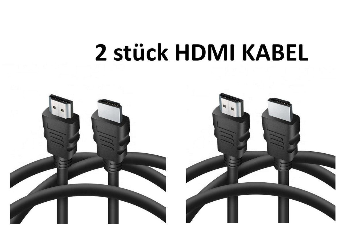 2 x HDMI Kabel 1,8m HighSpeed Ethernet 4K FullHD HDR 3D für TV PC BEAMER Laptop