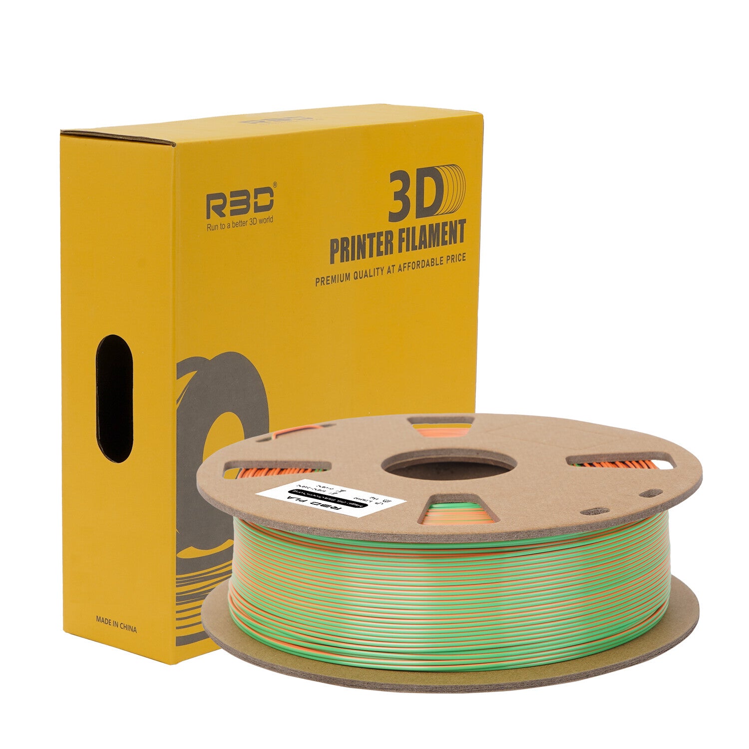 3in1 SILK PLA Filament für 3D Drucker | Dreifarbig Special Magic Effekt - NEU 3DPLady Silk Filament 1 kg Blue-Green-Orange