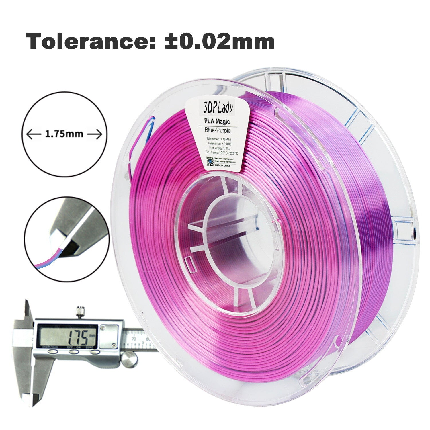 2in1 SILK PLA Filament für 3D Drucker | Zweifarbig Special Magic Effekt - NEU