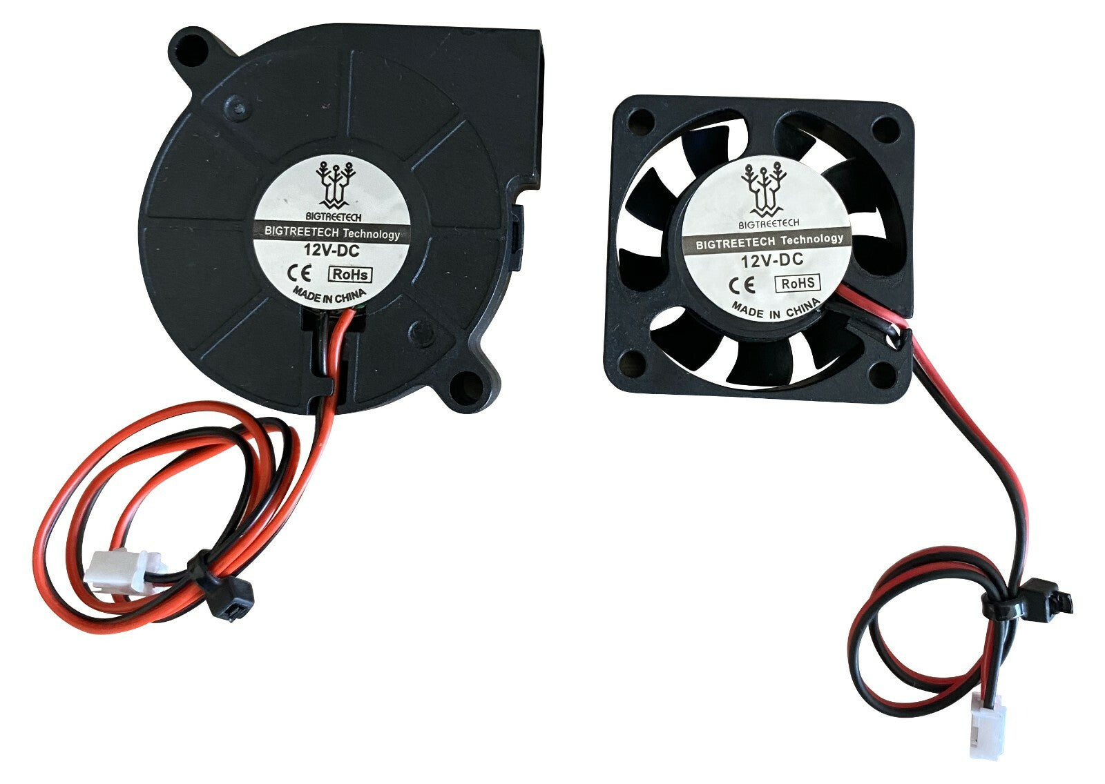 2er Set Bigtreetech 3D Drucker Lüfter / 5015 12V Radiallüfter + 12V 4010 Lüfter