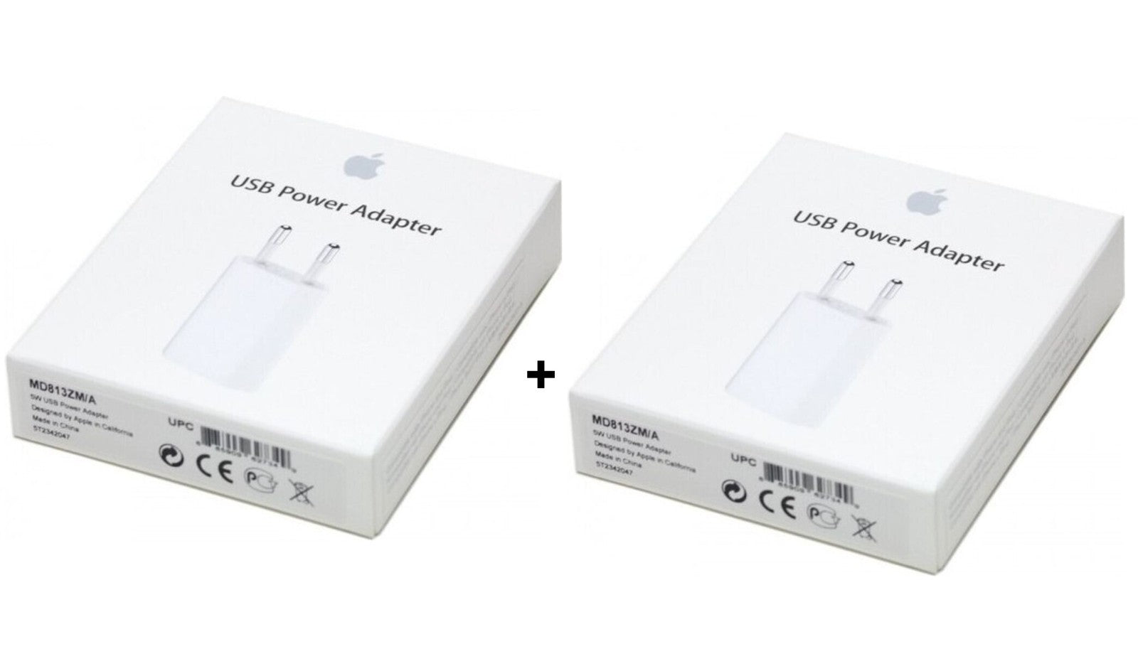 2x Original Apple USB Netzteil Ladegerät Stecker A1400 f. iPhone 8 7 6 6s Plus 5