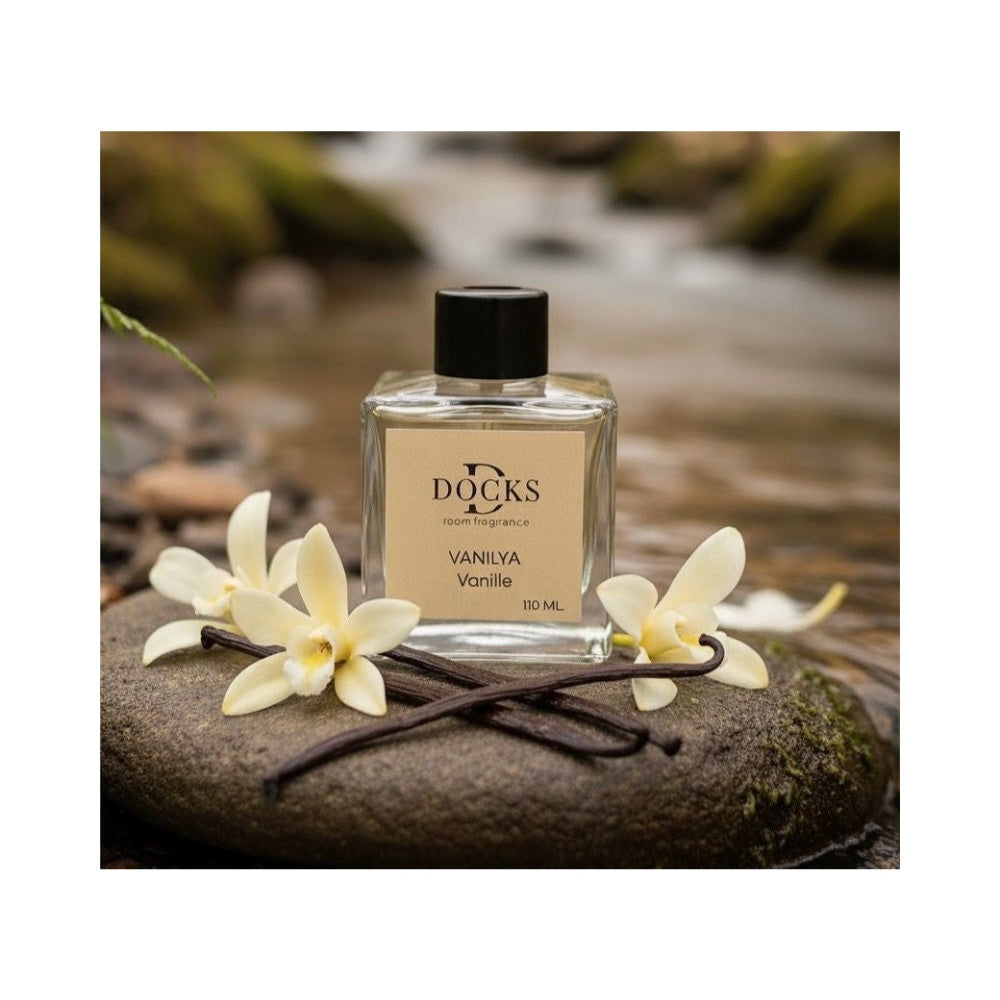 2er Set DOCKS Raumduft Set 110ml Diffuser mit Duftstäbchen – Lufterfrischer Duft