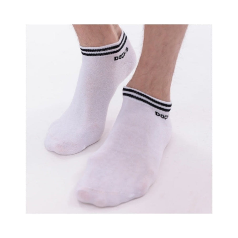 12er Pack DOCKS Sneaker Socken Baumwolle Atmungsaktive Damen & Herren weiß 35-38