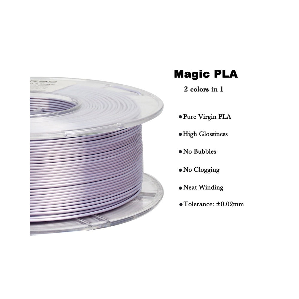 2in1 SILK PLA Filament für 3D Drucker | Zweifarbig Special Magic Effekt - NEU 3DPLady Silk Filament 1 kg Silk Winter