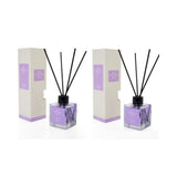 2er Set DOCKS Raumduft Set 110ml Diffuser mit Duftstäbchen – Lufterfrischer Duft Lavendel