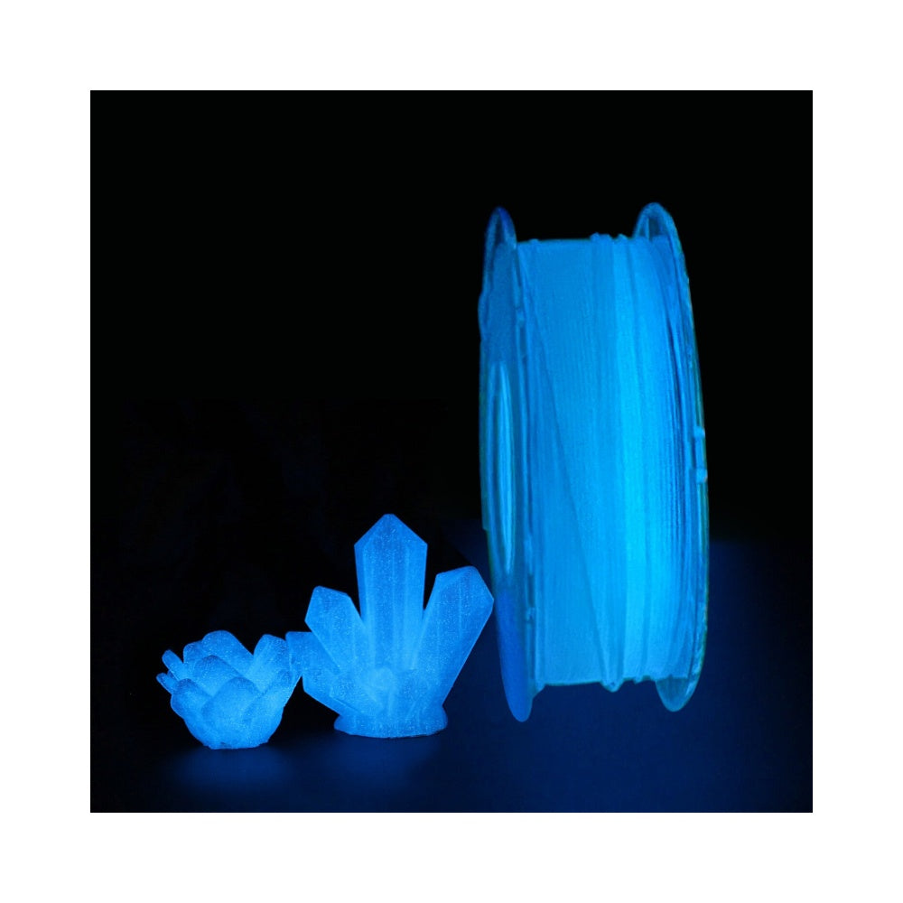 2in1 SILK PLA Filament für 3D Drucker | Zweifarbig Special Magic Effekt - NEU 3DPLady Silk Filament 1 kg Glow Mystery Blue