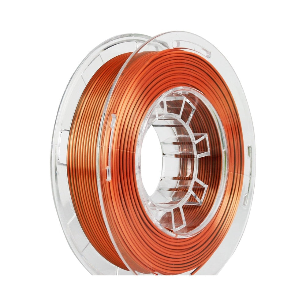 2in1 SILK PLA Filament für 3D Drucker | Zweifarbig Special Magic Effekt - NEU 3DPLady Silk Filament 0,25 kg Silk Orange - Bronze