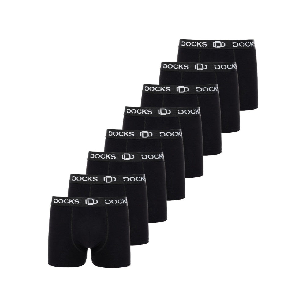 8 - 24er Pack Boxershorts Baumwolle Herren Unterhose Schwarz Bequem Männer Boxer