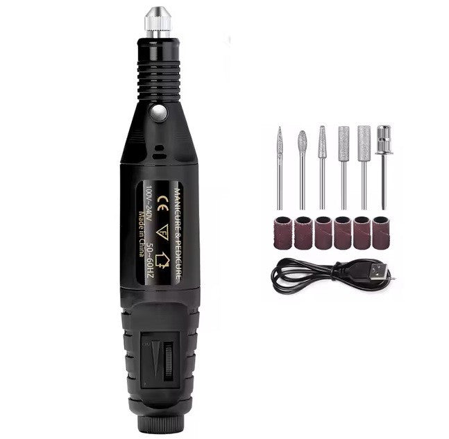 Elektrisches Nagelfräser Set– Nagelfeile – Tragbares Maniküre Pediküre Gerät