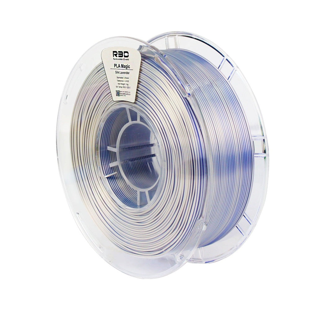 2in1 SILK PLA Filament für 3D Drucker | Zweifarbig Special Magic Effekt - NEU 3DPLady Silk Filament 1 kg Blue - Grey (Lavender)
