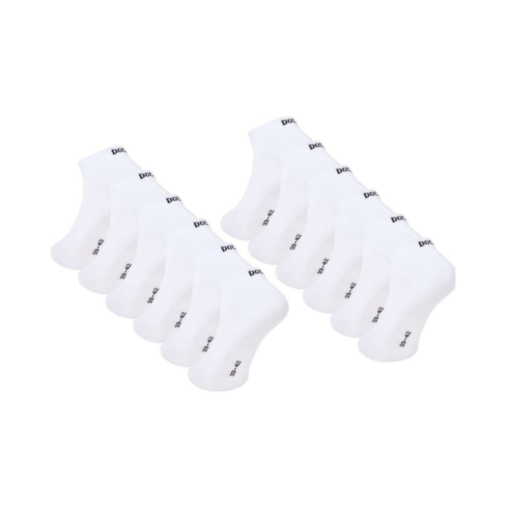 6–24 Paar DOCKS Sneaker Socken Baumwolle Atmungsaktive Damen & Herren weiß 43-46 12er Pack
