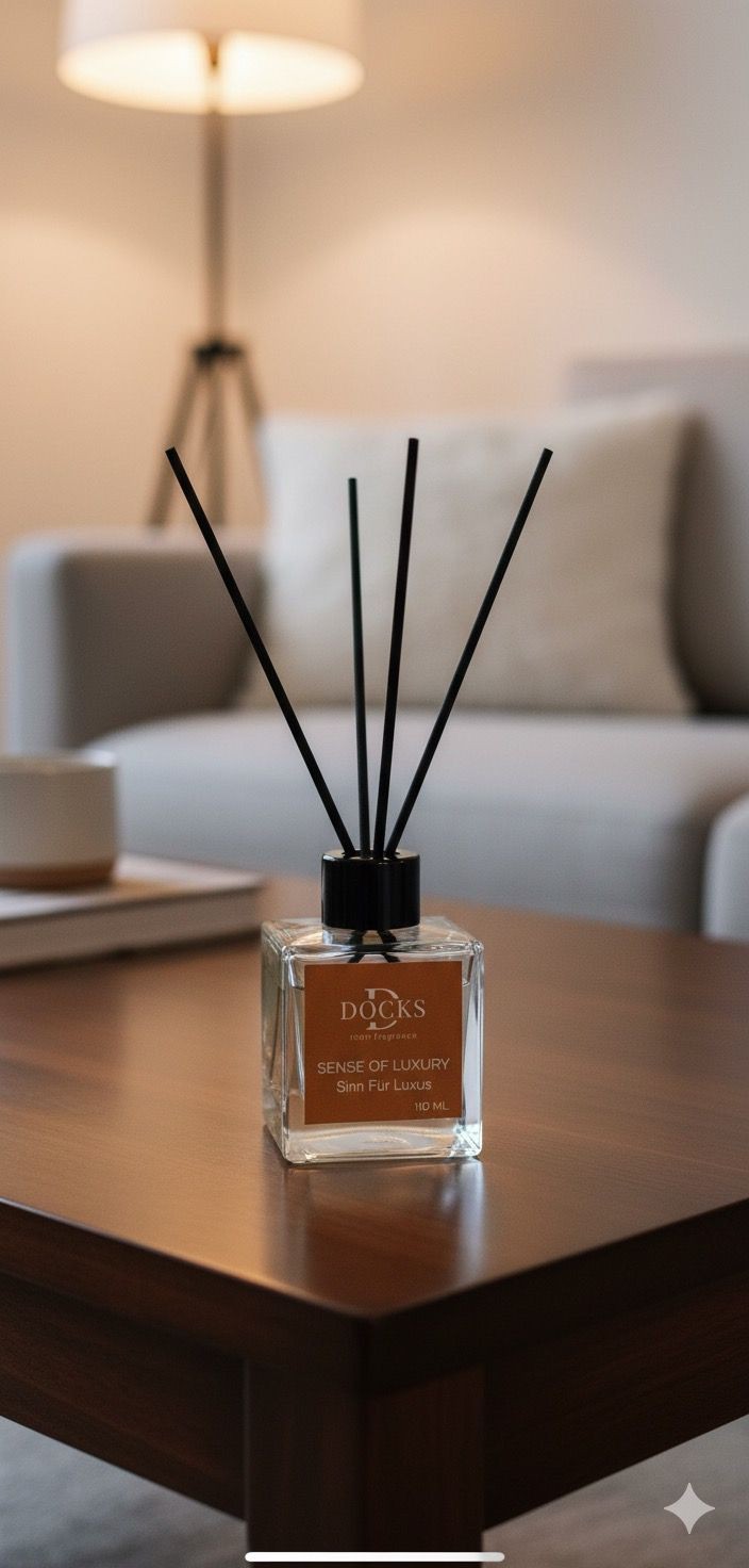 2er Set DOCKS Raumduft Set 110ml Diffuser mit Duftstäbchen – Lufterfrischer Duft Mango