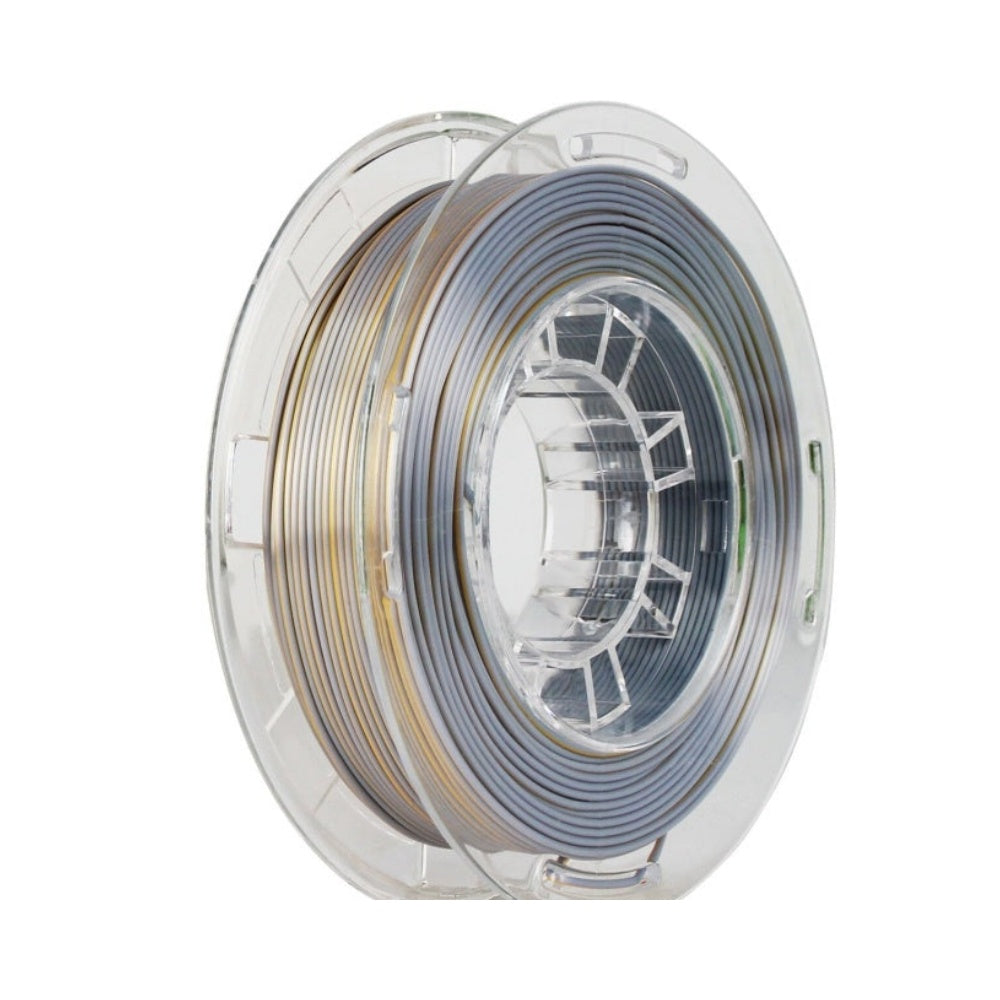 2in1 SILK PLA Filament für 3D Drucker | Zweifarbig Special Magic Effekt - NEU 3DPLady Silk Filament 0,25 kg Silk Gold - Silver