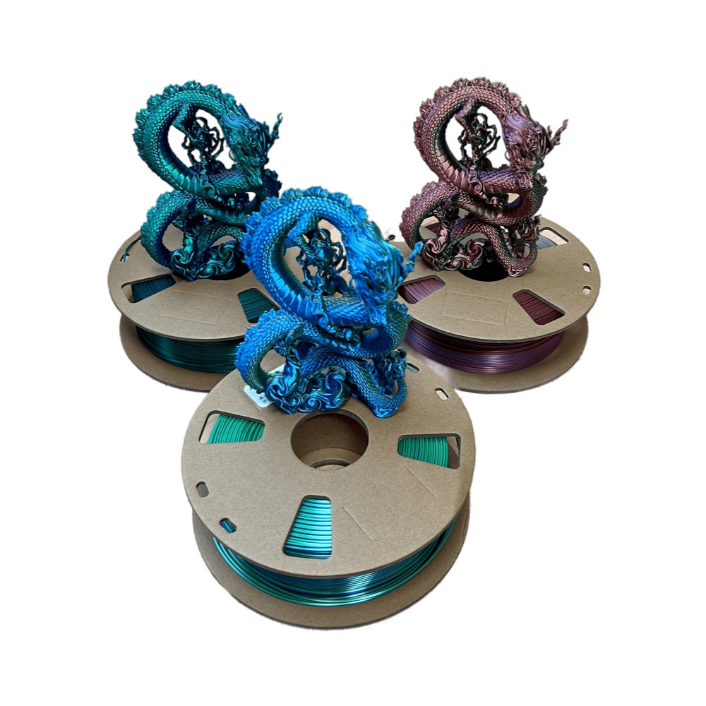 3in1 SILK PLA Filament für 3D Drucker | Dreifarbig Special Magic Effekt - NEU