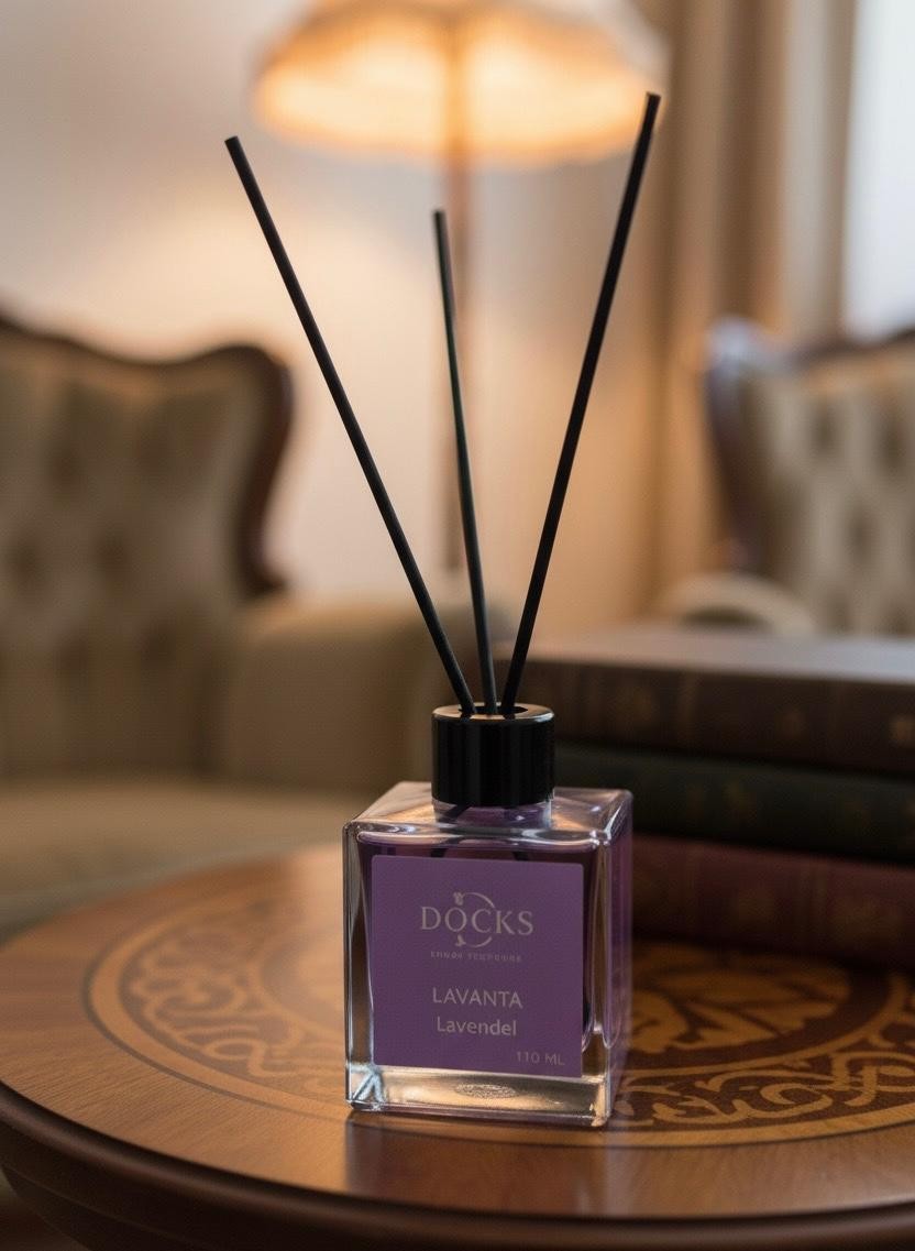 2er Set DOCKS Raumduft Set 110ml Diffuser mit Duftstäbchen – Lufterfrischer Duft Mango