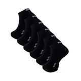 6–24 Paar DOCKS Sneaker Socken Baumwolle Atmungsaktive Damen & Herren schwarz 43-46 6er Pack