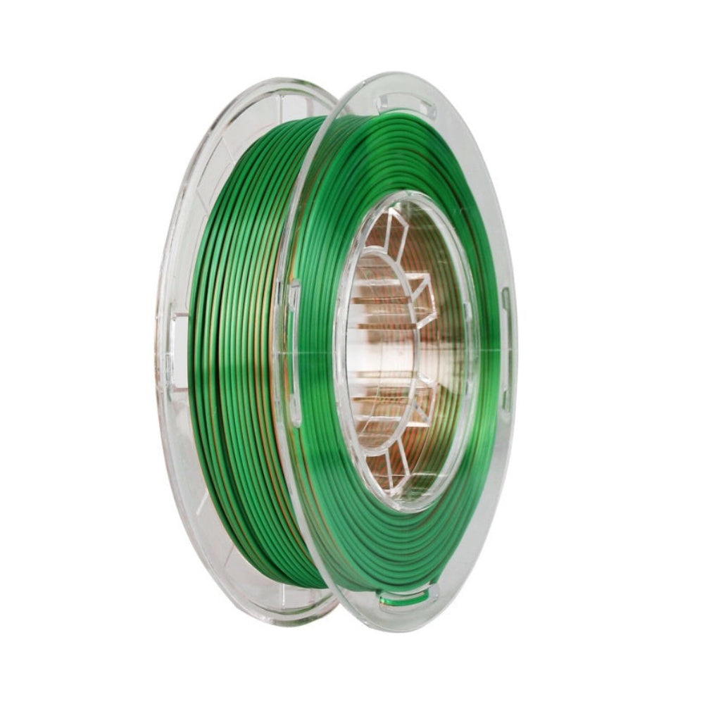 2in1 SILK PLA Filament für 3D Drucker | Zweifarbig Special Magic Effekt - NEU 3DPLady Silk Filament 0,25 kg Silk Orange - Green