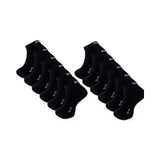 6–24 Paar DOCKS Sneaker Socken Baumwolle Atmungsaktive Damen & Herren schwarz 35-38 12er Pack
