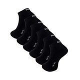 6–24 Paar DOCKS Sneaker Socken Baumwolle Atmungsaktive Damen & Herren schwarz 43-46 6er Pack