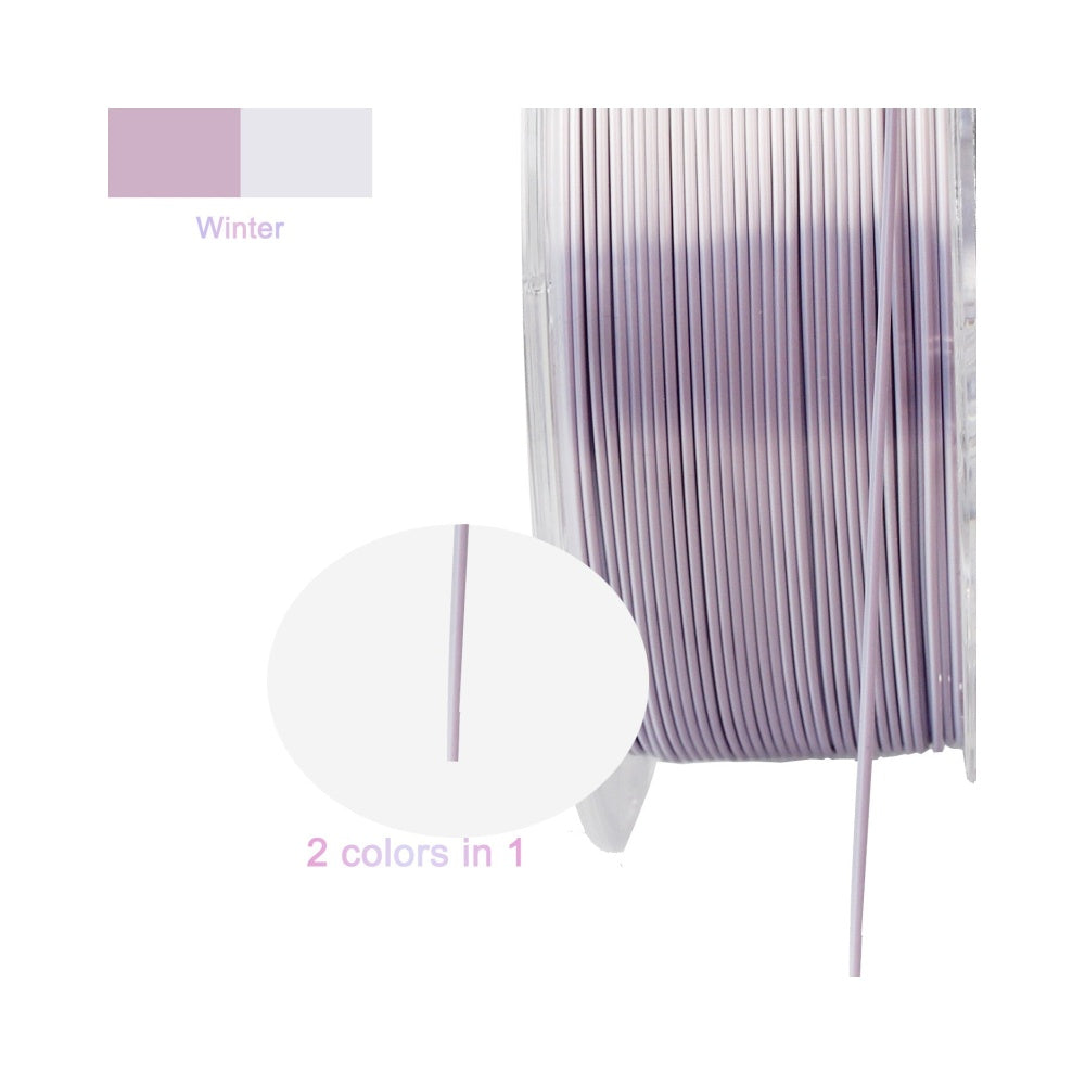 2in1 SILK PLA Filament für 3D Drucker | Zweifarbig Special Magic Effekt - NEU 3DPLady Silk Filament 1 kg Silk Winter