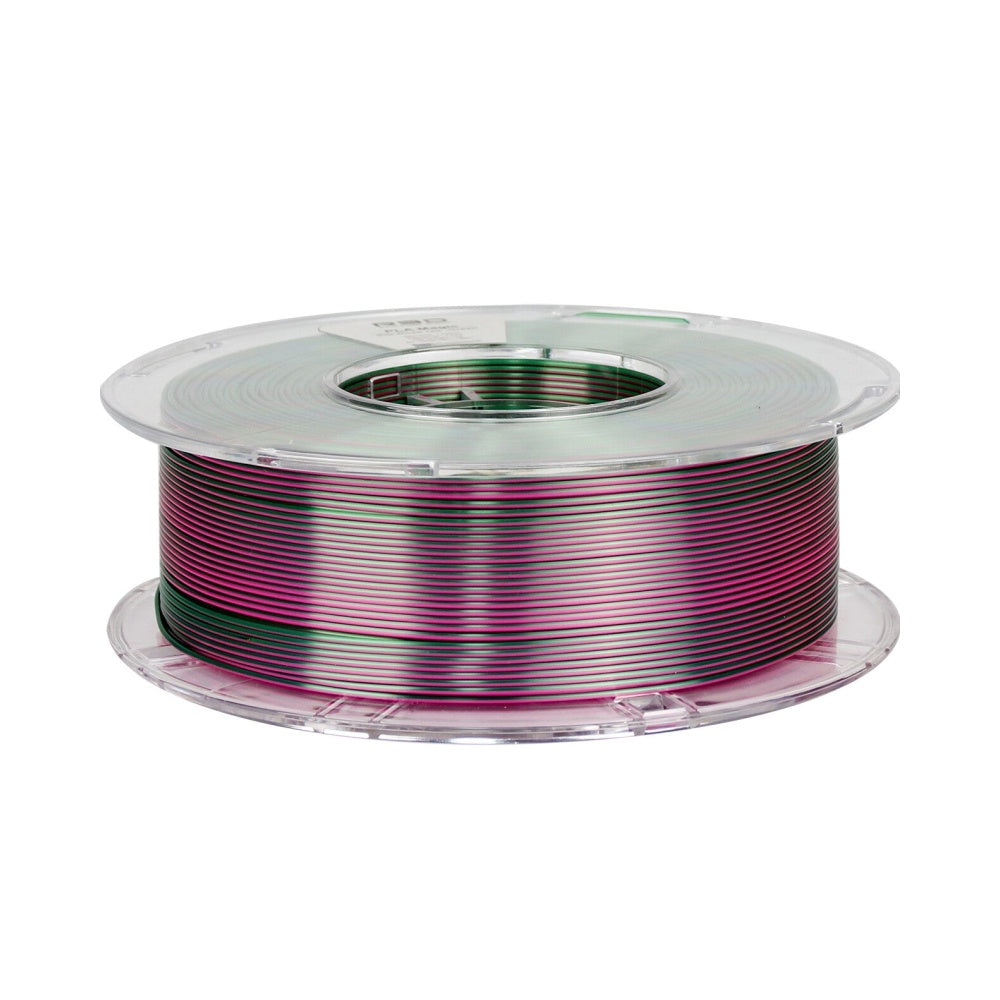 2in1 SILK PLA Filament für 3D Drucker | Zweifarbig Special Magic Effekt - NEU 3DPLady Silk Filament 1 kg Silk Rose Red - Green